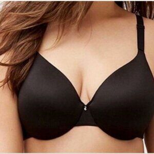 Lane Bryant Cacique Bra Invisible Backsmoother Full Coverage Black Size 50DD